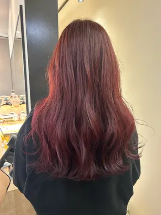 ロング カラー hub hair レイヤー/透明感のヘアスタイル