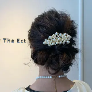 セミロング ヘアアレンジ One By The Ect所属・ショート/脱白髪染め ☆宇﨑悠実のヘアスタイル