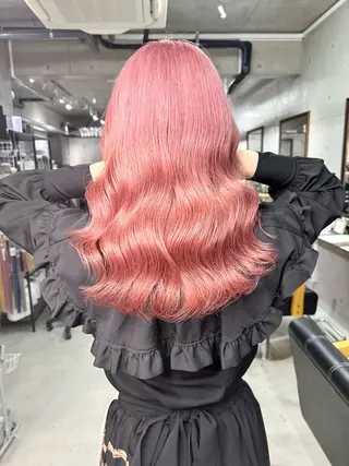 ロング カラー 名古屋のピンク好き かずくん🦩のヘアスタイル