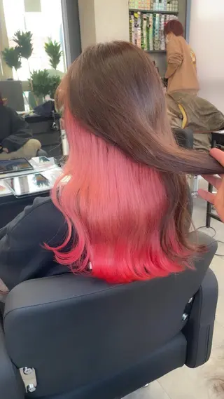 セミロング カラー 朝倉 海斗のヘアスタイル