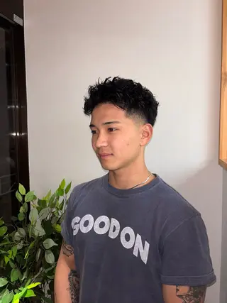 ショート パーマ メンズ メンズサロンNook所属・メンズ特化/メンズカ ット/Takumaのヘアスタイル