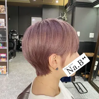 ショート カラー Hair design Na.B所属・ジユン 지윤のヘアスタイル