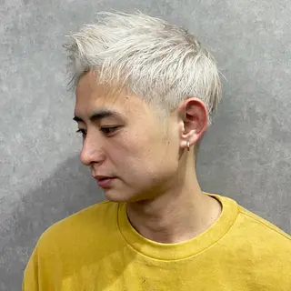 ショート カラー メンズ 🌟ハイトーン/ボブ /RYOJU🌟のヘアスタイル