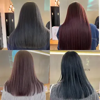 ロング こだわりのレイヤー /透明感カラーのヘアスタイル