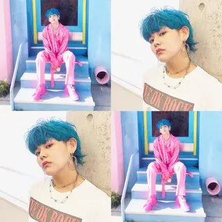 ショート カラー ヘアアレンジ ブリーチ/ヘアケア 🪞TAKUMA🪞のヘアスタイル