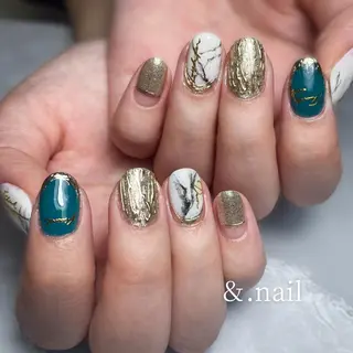 ネイル &.nail/ ニュアンス/持込み可のネイルデザイン