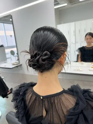 ロング maya レイヤーカットのヘアスタイル