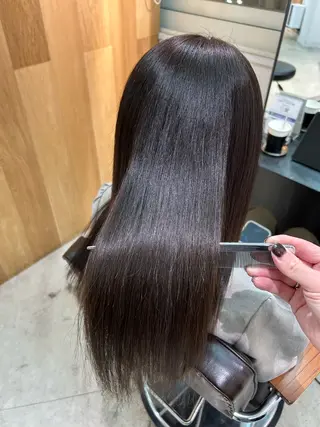 ロング カラー 🩵縮毛矯正  髪質 改善 美髪🩵のヘアスタイル