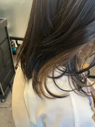 ミディアム えぞう さおりのヘアスタイル