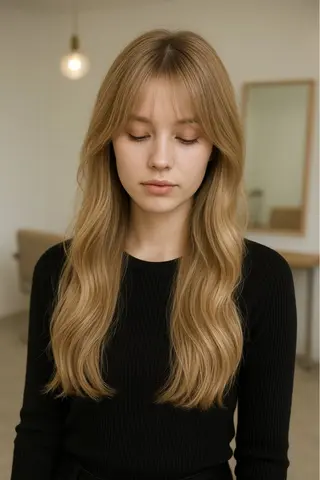 ロング カラー 竹廣 春奈のヘアスタイル