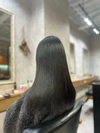 ロング パーマ 髪質改善/縮毛矯正/ 艶髪/根本和也のヘアスタイル