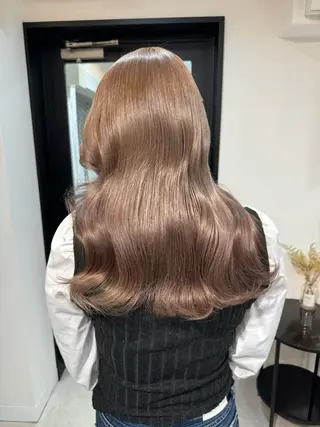 セミロング ✨ハイトーン/シール エクステ✨♠優羽のヘアスタイル