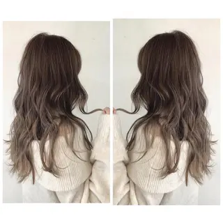ロング カラー 京都大人女性ショート 徒歩1分/秋山のヘアスタイル