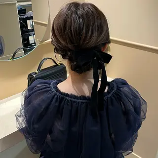 ミディアム ヘアアレンジ 🫧tomoka 透明感カラー🫧のヘアスタイル