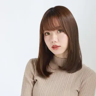 ミディアム カラー ヘアアレンジ 美艶カラー 髪質改善 似合わせカット 銀座のヘアスタイル