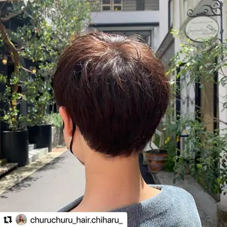 ショート カラー パーマ メンズ 🩷Eny terrace🩷のヘアスタイル