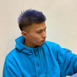 ショート カラー メンズ パーマ職人 Mizukiのヘアスタイル