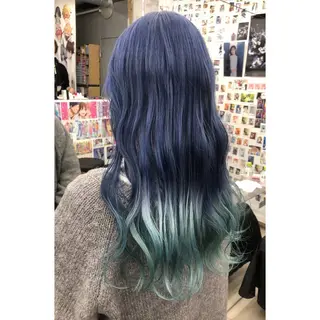 ロング カラー 推しカラー✨ オタク美容師ユウカのヘアスタイル