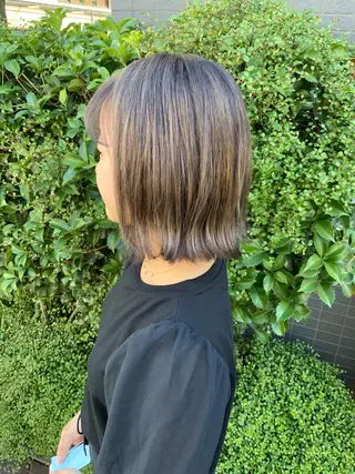 ミディアム 韓国風ヘア♡ runaのヘアスタイル