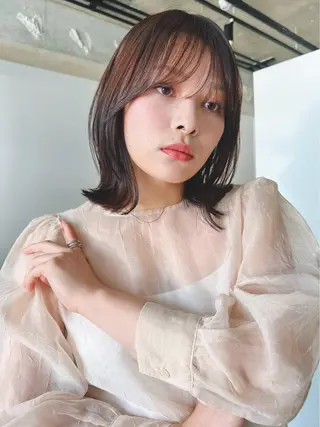 ショート カラー パーマ 🫧小顔×似合わせ× 透明感カラー🫧のヘアスタイル