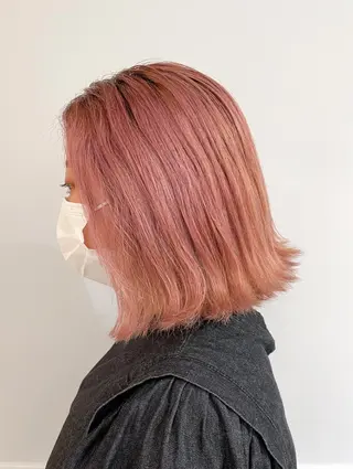 ミディアム カラー Kva所属・ウルフ/ハイトーン /髪質改善/AIRIのヘアスタイル