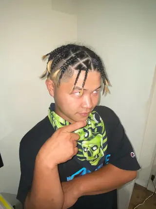 ミディアム ヘアアレンジ メンズ 🌈デザインヘア職人 Kaede🌈のヘアスタイル