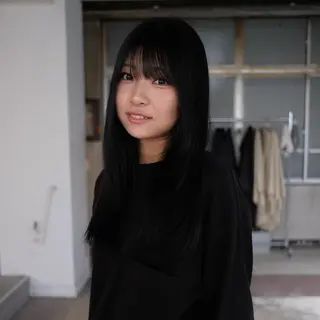 ロング カラー 森 亨のヘアスタイル