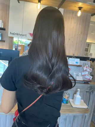 ロング カラー 石川 舞のヘアスタイル