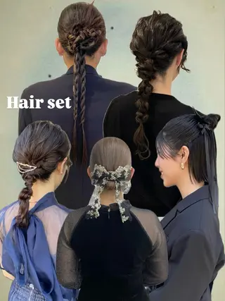 ヘアアレンジ ボブカットモデル/パ ーマ/harunaのヘアスタイル