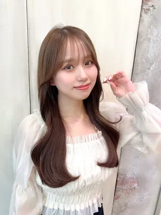 セミロング 🧡くびれヘア/前髪 顔周り🧡久原結衣のヘアスタイル