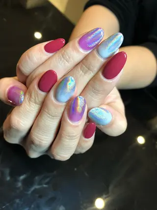 セミロング ネイル 💎ビューティサロン 湘南　RIRAN💎のネイルデザイン