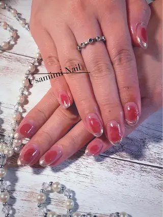 ミディアム ネイル USAMiMi 🐰💕のネイルデザイン