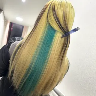 ロング カラー Rejoice☆ 渡邊爽のヘアスタイル