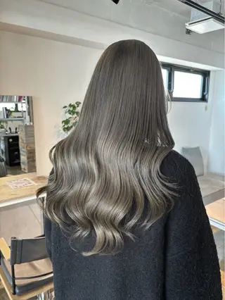 ロング カラー ブリーチモデル/ メンズパーマ/AMIのヘアスタイル
