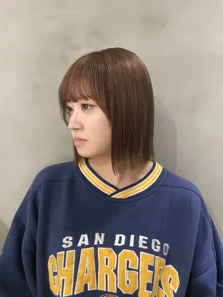 ミディアム カラー 【Mimosa】 Irohaのヘアスタイル