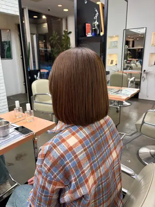 ショート DIFINOaoyama所属・🎧ayaka/ボブ /透明感カラー🩵のヘアスタイル