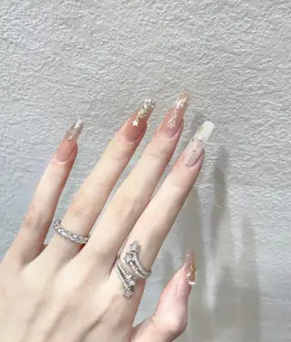 ネイル 花花 ネイルサロンのネイルデザイン