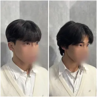 ショート パーマ メンズ 韓国メンズヘア/ ダウンパーマ/歩夢のヘアスタイル