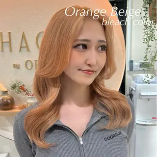 セミロング 韓国透明感カラー 🫧SHIHO🫧のヘアスタイル