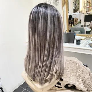 セミロング カラー 山崎俊輔/髪質改善 /バレイヤージュのヘアスタイル