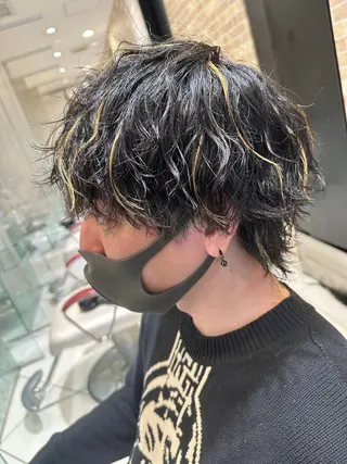 ショート パーマ メンズ 💈メンズ特化 美容師サキ💈のヘアスタイル