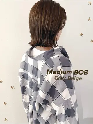 ミディアム カラー salon AKIRA所属・市川 千夏のヘアスタイル