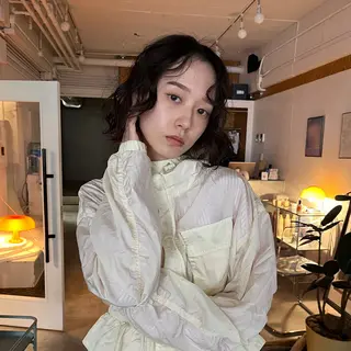 ショート ボブパーマ🥣KON コンナツミのヘアスタイル