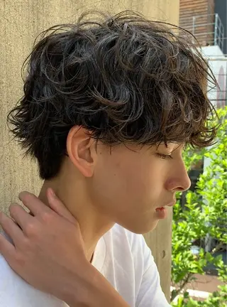 ショート カラー パーマ ヘアアレンジ メンズ fifth 窪田潤平のヘアスタイル