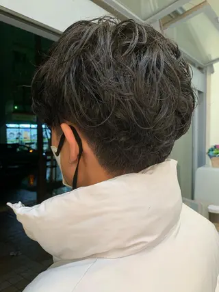 ショート パーマ メンズ ROMMY.×Homme所属・ミニモ限定‼️ メンズカット✂️のヘアスタイル