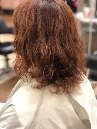 ミディアム パーマ 斎藤 みくのヘアスタイル