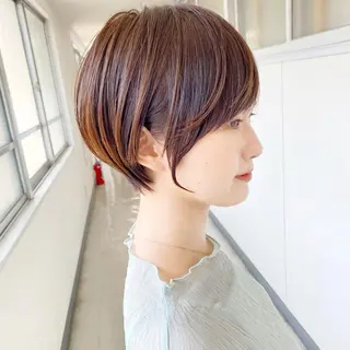 ショート カラー ヘアアレンジ maoブリーチ無し 似合わせカラーのヘアスタイル