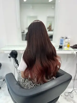 セミロング カラー ❄最強かわいいカラー ❄️MINA❄️のヘアスタイル