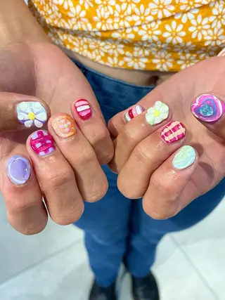 ネイル 🎀ボブ+ハイトーン シュカ👶🏻のヘアスタイル