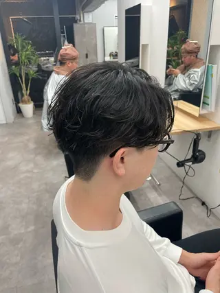 ショート メンズ 社会人向けパーマ 北千住No.1林和輝のヘアスタイル